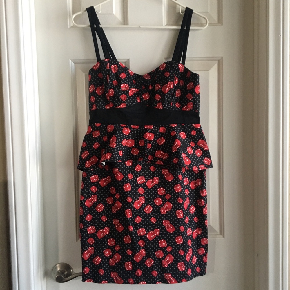 Hot Topic Dice Pinup/Rockabilly Dress